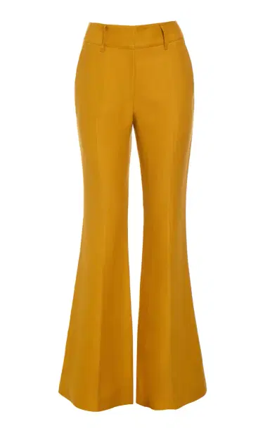 Gabriela Hearst Rhein Flare Pant in Golden Birch Linen Twill | Thumbnail 1 Gabriela Hearst Rhein Flare Pant in Golden Birch Linen Twill | Thumbnail 1