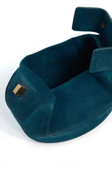 Gabriela Hearst Demi Bag in Teal Suede | Thumbnail 4 Gabriela Hearst Demi Bag in Teal Suede | Thumbnail 4
