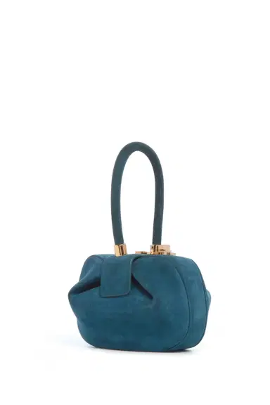 Gabriela Hearst Demi Bag in Teal Suede | Thumbnail 1 Gabriela Hearst Demi Bag in Teal Suede | Thumbnail 1