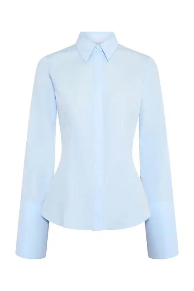Gabriela Hearst Jataya Shirt in Light Blue Sea Island Cotton