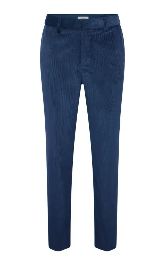 Gabriela Hearst Sebastian Pant in Electric Navy Sea Island Cotton Corduroy
