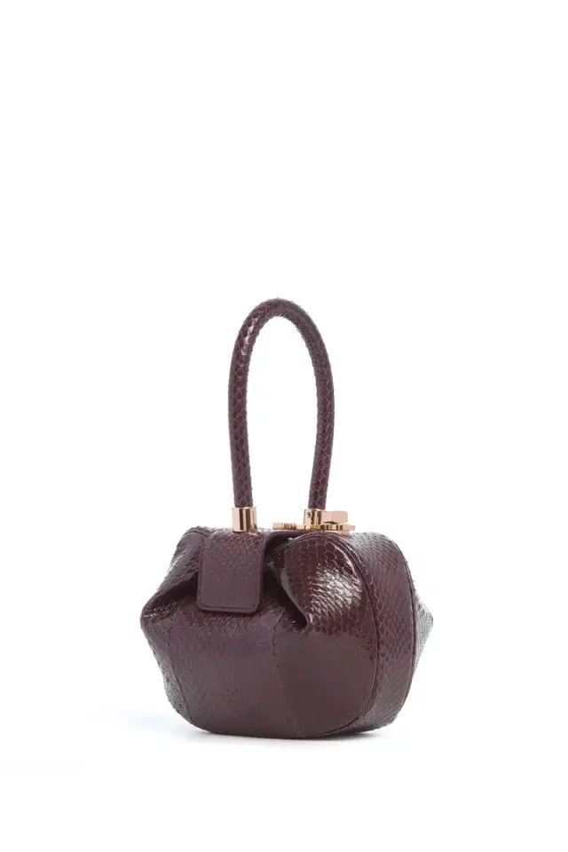 GABRIELA HEARST Demi Bag in Bordeaux Snakeskin