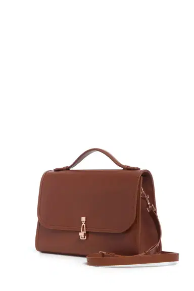 Gabriela Hearst Large Leonora Flap Bag in Cognac Leather | Thumbnail 2