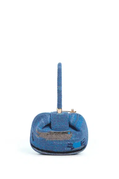 Gabriela Hearst Demi Bag in Water Multi Crochet Cashmere | Thumbnail 2 Gabriela Hearst Demi Bag in Water Multi Crochet Cashmere | Thumbnail 2