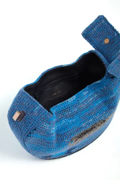 Gabriela Hearst Demi Bag in Water Multi Crochet Cashmere | Thumbnail 4 Gabriela Hearst Demi Bag in Water Multi Crochet Cashmere | Thumbnail 4