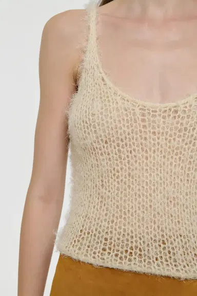 Gabriela Hearst Nur Knit Tank Top in Off White Silk Cashmere | Thumbnail 8 Gabriela Hearst Nur Knit Tank Top in Off White Silk Cashmere | Thumbnail 8