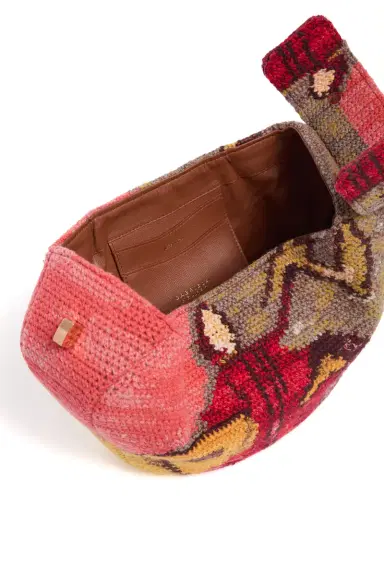 Gabriela Hearst Nina Bag in Fire Multi Crochet Cashmere | Thumbnail 5