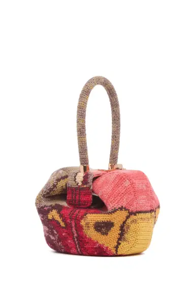 Gabriela Hearst Nina Bag in Fire Multi Crochet Cashmere | Thumbnail 1