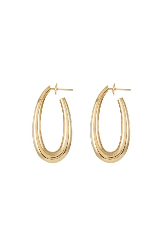 GABRIELA HEARST Large Drop Earrings in 18K Yellow Gold