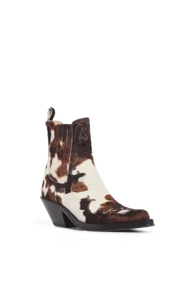 Gabriela Hearst Cassidy Cowboy Ankle Boot in Cognac Multi Pony Hair | Thumbnail 3 Gabriela Hearst Cassidy Cowboy Ankle Boot in Cognac Multi Pony Hair | Thumbnail 3