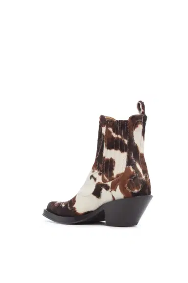 Gabriela Hearst Cassidy Cowboy Ankle Boot in Cognac Multi Pony Hair | Thumbnail 4 Gabriela Hearst Cassidy Cowboy Ankle Boot in Cognac Multi Pony Hair | Thumbnail 4