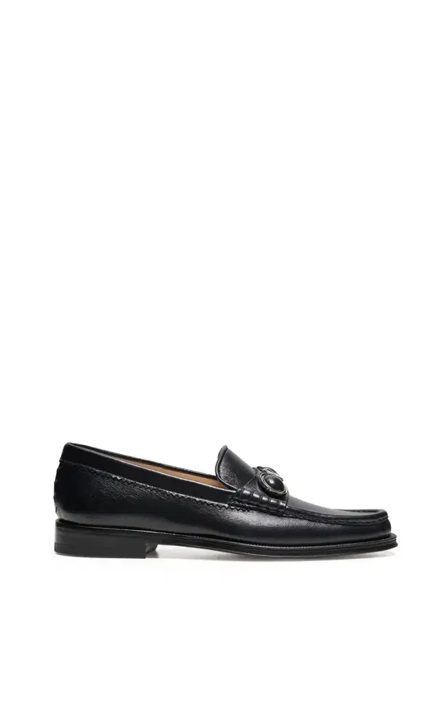 GABRIELA HEARST Melchora Stone Loafer in Black Leather