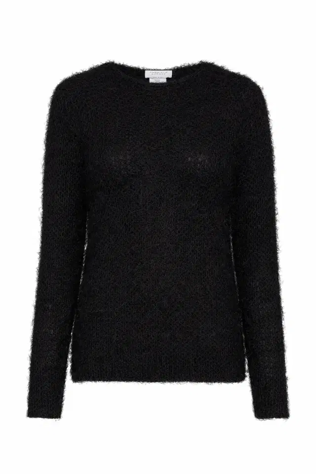 Gabriela Hearst Zoharin Knit Sweater in Black Silk Cashmere