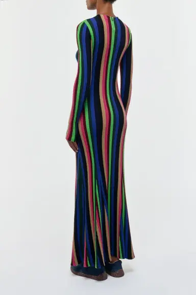 Gabriela Hearst Affinity Knit Maxi Dress in Multi Cashmere Silk | Thumbnail 4 Gabriela Hearst Affinity Knit Maxi Dress in Multi Cashmere Silk | Thumbnail 4