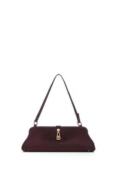 Gabriela Hearst Paola Clutch in Bordeaux Suede | Thumbnail 3 Gabriela Hearst Paola Clutch in Bordeaux Suede | Thumbnail 3