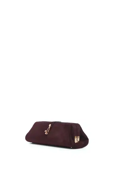 Gabriela Hearst Paola Clutch in Bordeaux Suede | Thumbnail 4 Gabriela Hearst Paola Clutch in Bordeaux Suede | Thumbnail 4