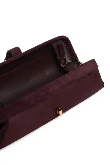 Gabriela Hearst Paola Clutch in Bordeaux Suede | Thumbnail 6 Gabriela Hearst Paola Clutch in Bordeaux Suede | Thumbnail 6