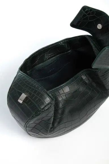 Gabriela Hearst Demi Bag in Green Crocodile Leather | Thumbnail 4