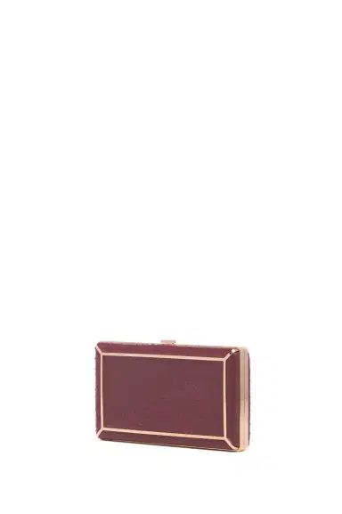 Gabriela Hearst Callas Clutch in Bordeaux Snakeskin & Nappa Leather | Thumbnail 2 Gabriela Hearst Callas Clutch in Bordeaux Snakeskin & Nappa Leather | Thumbnail 2