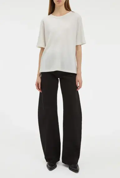 Gabriela Hearst Kirby T-Shirt in Cashmere Jersey | Thumbnail 2