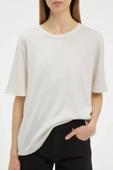 Gabriela Hearst Kirby T-Shirt in Cashmere Jersey | Thumbnail 5