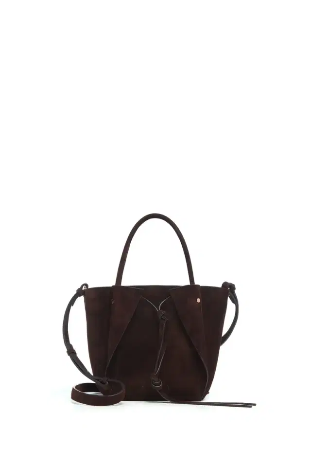 Gabriela Hearst Small Marija Tote Bag in Chocolate Suede