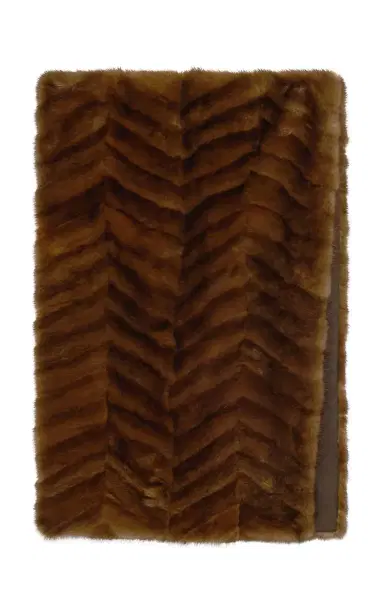 Gabriela Hearst Nerina Scarf in Mahogany Recycled Mink Fur | Thumbnail 1