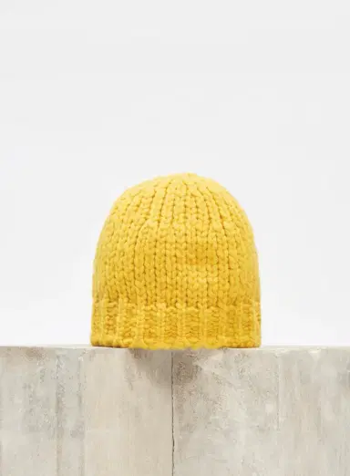Gabriela Hearst Pacino Knit Hat in Golden Birch Welfat Cashmere | Thumbnail 2