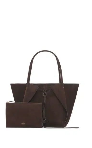Gabriela Hearst Marija Tote Bag in Chocolate Suede | Thumbnail 2 Gabriela Hearst Marija Tote Bag in Chocolate Suede | Thumbnail 2