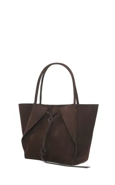 Gabriela Hearst Marija Tote Bag in Chocolate Suede | Thumbnail 3 Gabriela Hearst Marija Tote Bag in Chocolate Suede | Thumbnail 3