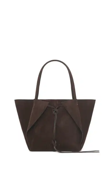 Gabriela Hearst Marija Tote Bag in Chocolate Suede | Thumbnail 1 Gabriela Hearst Marija Tote Bag in Chocolate Suede | Thumbnail 1