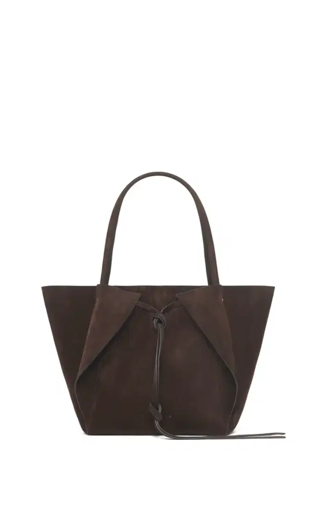 Gabriela Hearst Marija Tote Bag in Chocolate Suede