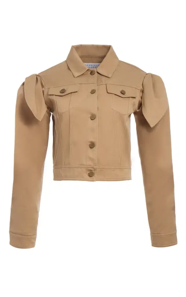 GABRIELA HEARST Briella Jacket in Camel Sea Island Cotton Twill
