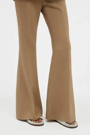 Gabriela Hearst Rhein Flare Pant in Camel Virgin Wool Crepe | Thumbnail 5 Gabriela Hearst Rhein Flare Pant in Camel Virgin Wool Crepe | Thumbnail 5