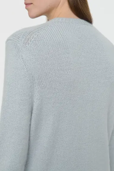 Gabriela Hearst Titus Knit Sweater in Light Blue Cashmere | Thumbnail 5 Gabriela Hearst Titus Knit Sweater in Light Blue Cashmere | Thumbnail 5