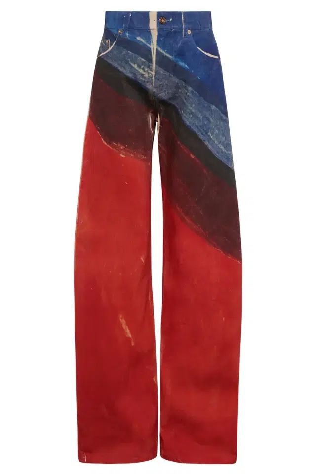 Gabriela Hearst Amoret Barrel-leg Jean in Air Multi Recycled Cotton Denim