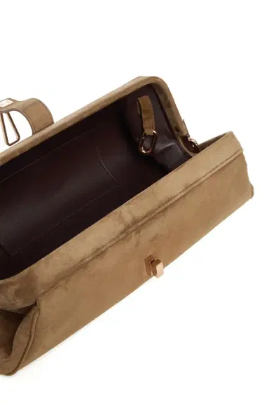 Gabriela Hearst Paola Clutch in Dark Sand Suede | Thumbnail 6 Gabriela Hearst Paola Clutch in Dark Sand Suede | Thumbnail 6