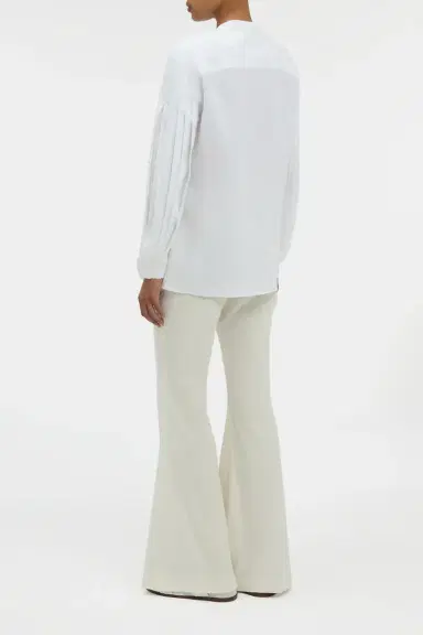 Gabriela Hearst Laetitia Blouse in White Aloe Linen | Thumbnail 4 Gabriela Hearst Laetitia Blouse in White Aloe Linen | Thumbnail 4