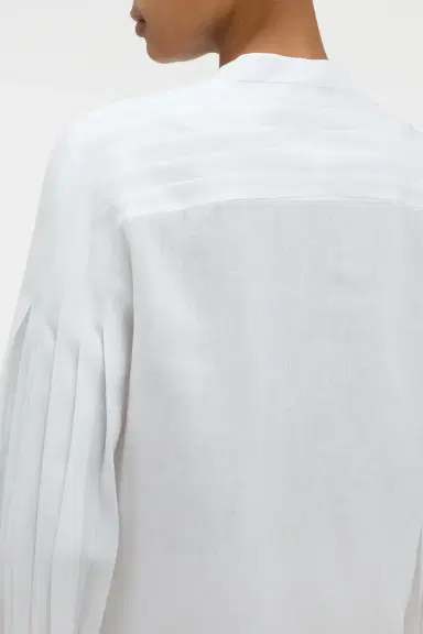 Gabriela Hearst Laetitia Blouse in White Aloe Linen | Thumbnail 6 Gabriela Hearst Laetitia Blouse in White Aloe Linen | Thumbnail 6