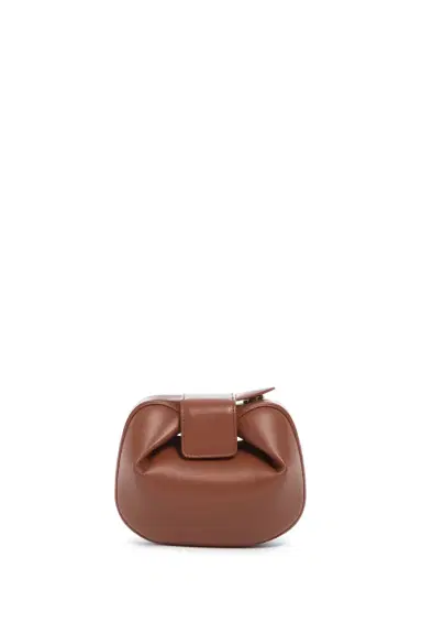 Gabriela Hearst Soft Demi Clutch in Cognac Nappa Leather | Thumbnail 2 Gabriela Hearst Soft Demi Clutch in Cognac Nappa Leather | Thumbnail 2