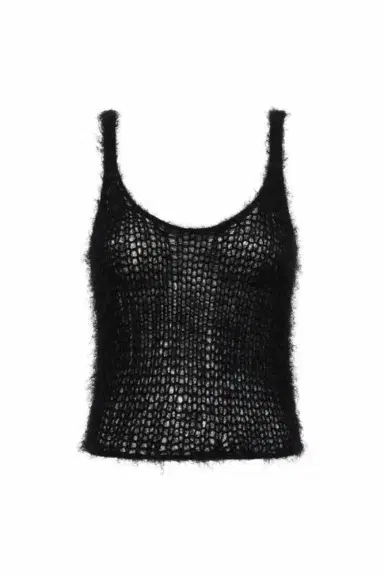 Gabriela Hearst Nur Knit Tank Top in Black Silk Cashmere | Thumbnail 1 Gabriela Hearst Nur Knit Tank Top in Black Silk Cashmere | Thumbnail 1