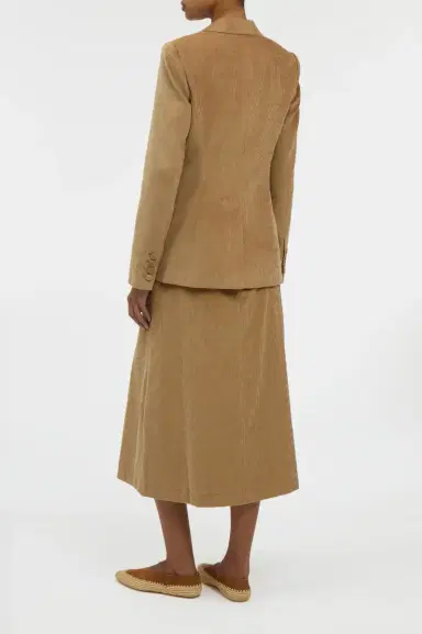 Gabriela Hearst Louisa Blazer in Camel Sea island Cotton Corduroy | Thumbnail 4 Gabriela Hearst Louisa Blazer in Camel Sea island Cotton Corduroy | Thumbnail 4