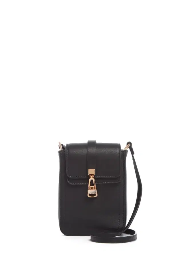 GABRIELA HEARST Phone Pouch in Black Nappa Leather