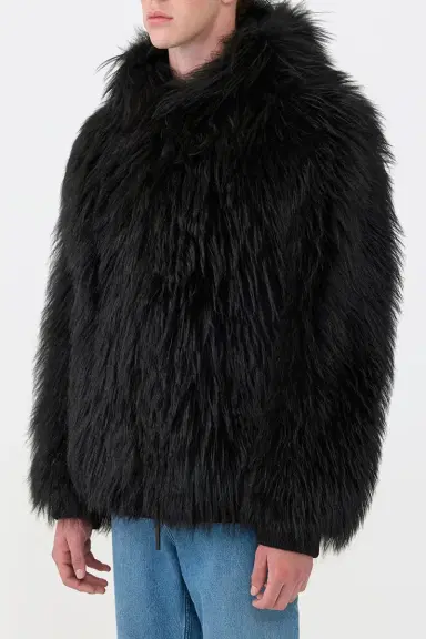 Gabriela Hearst Tom Hoody Jacket in Black Cashmere Shearling | Thumbnail 4 Gabriela Hearst Tom Hoody Jacket in Black Cashmere Shearling | Thumbnail 4