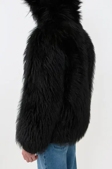 Gabriela Hearst Tom Hoody Jacket in Black Cashmere Shearling | Thumbnail 6 Gabriela Hearst Tom Hoody Jacket in Black Cashmere Shearling | Thumbnail 6