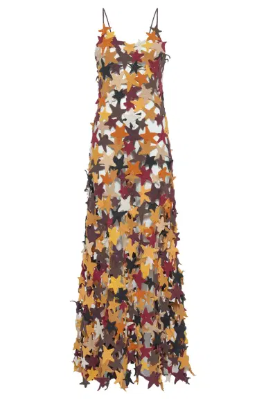 Gabriela Hearst Yeshara Crochet Stars Maxi Slip Dress in Multi Cashmere | Thumbnail 1 Gabriela Hearst Yeshara Crochet Stars Maxi Slip Dress in Multi Cashmere | Thumbnail 1