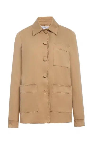 Gabriela Hearst Ulu Chore Jacket in Camel Sea Island Cotton Twill | Thumbnail 1 Gabriela Hearst Ulu Chore Jacket in Camel Sea Island Cotton Twill | Thumbnail 1