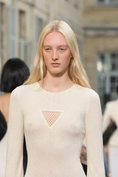 Gabriela Hearst Arisen Knit Maxi Dress in Off White Mulberry Silk | Thumbnail 4