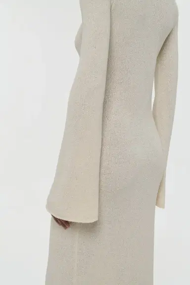 Gabriela Hearst Arisen Knit Maxi Dress in Off White Mulberry Silk | Thumbnail 8