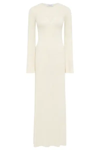 Gabriela Hearst Arisen Knit Maxi Dress in Off White Mulberry Silk | Thumbnail 1